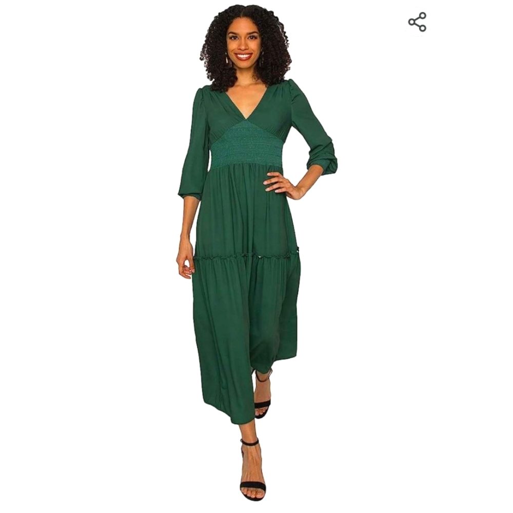 Forrest Green, V neck, L
